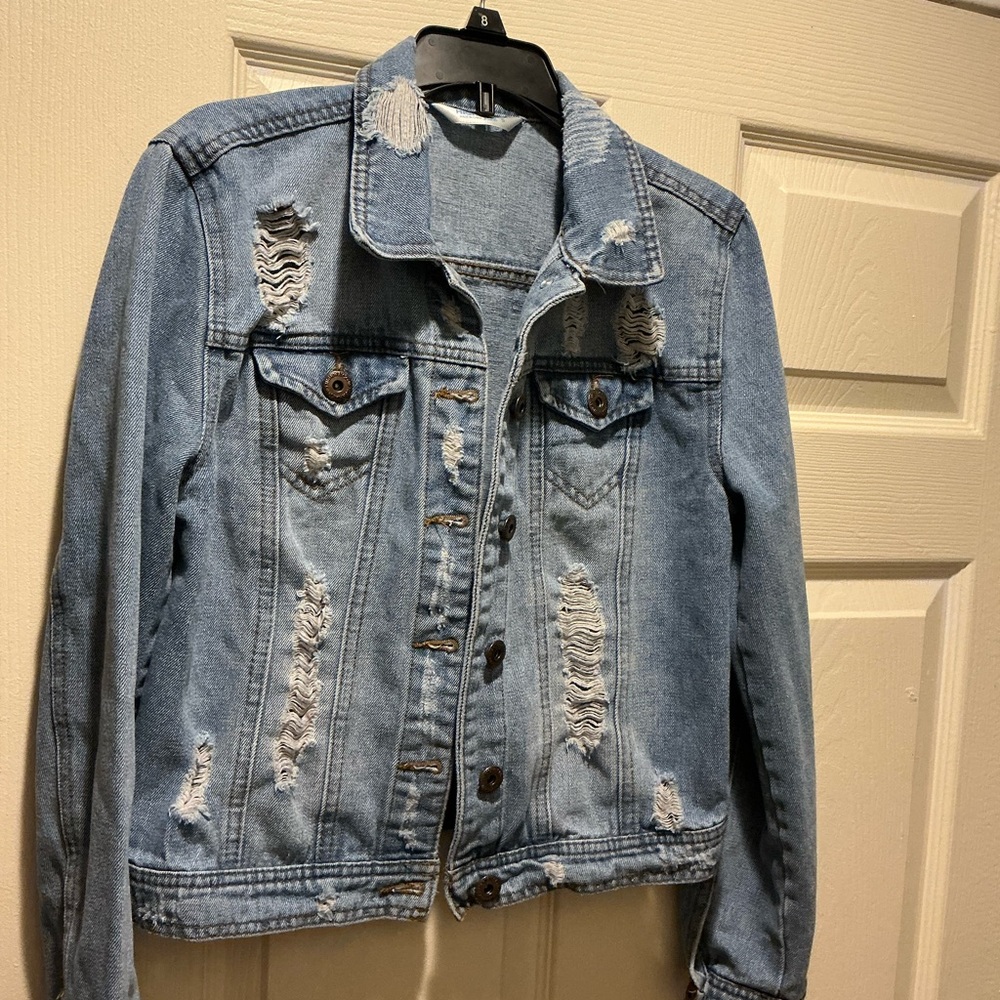 Highway Distressed Denim Jacket